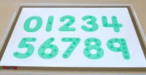 números de silicona verde