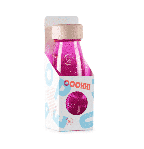 Botella sensorial rosa