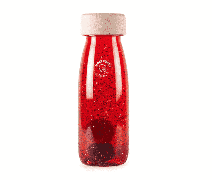 Botella sensorial rojo