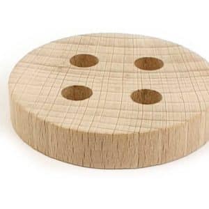 Botón de madera para el cesto de los tesoros
